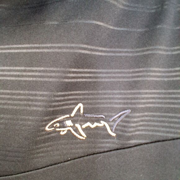 Greg Norman 1/4 Zip Shirt Mens Medium Play Dry Black Long Sleeve Size S - Picture 3 of 10